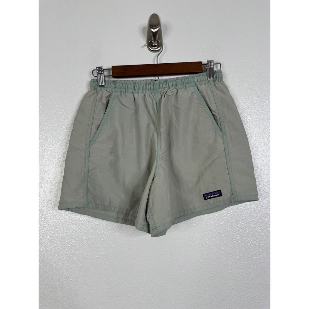 Patagonia Baggies Shorts Mens Small Sage Green NetPlus Recycled Nylon Faded